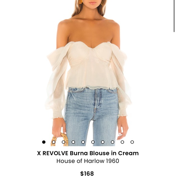 REVOLVE Tops - House of Harlow 1960 Cream Blouse